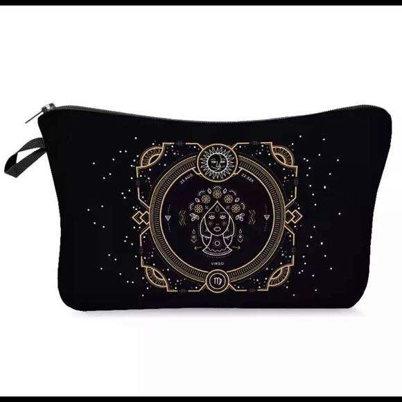 FUDEAM 12 Zodiac Print Pattern Women Waterproof Cosmetic Bag New 2 poly mailers - Picture 2 of 15